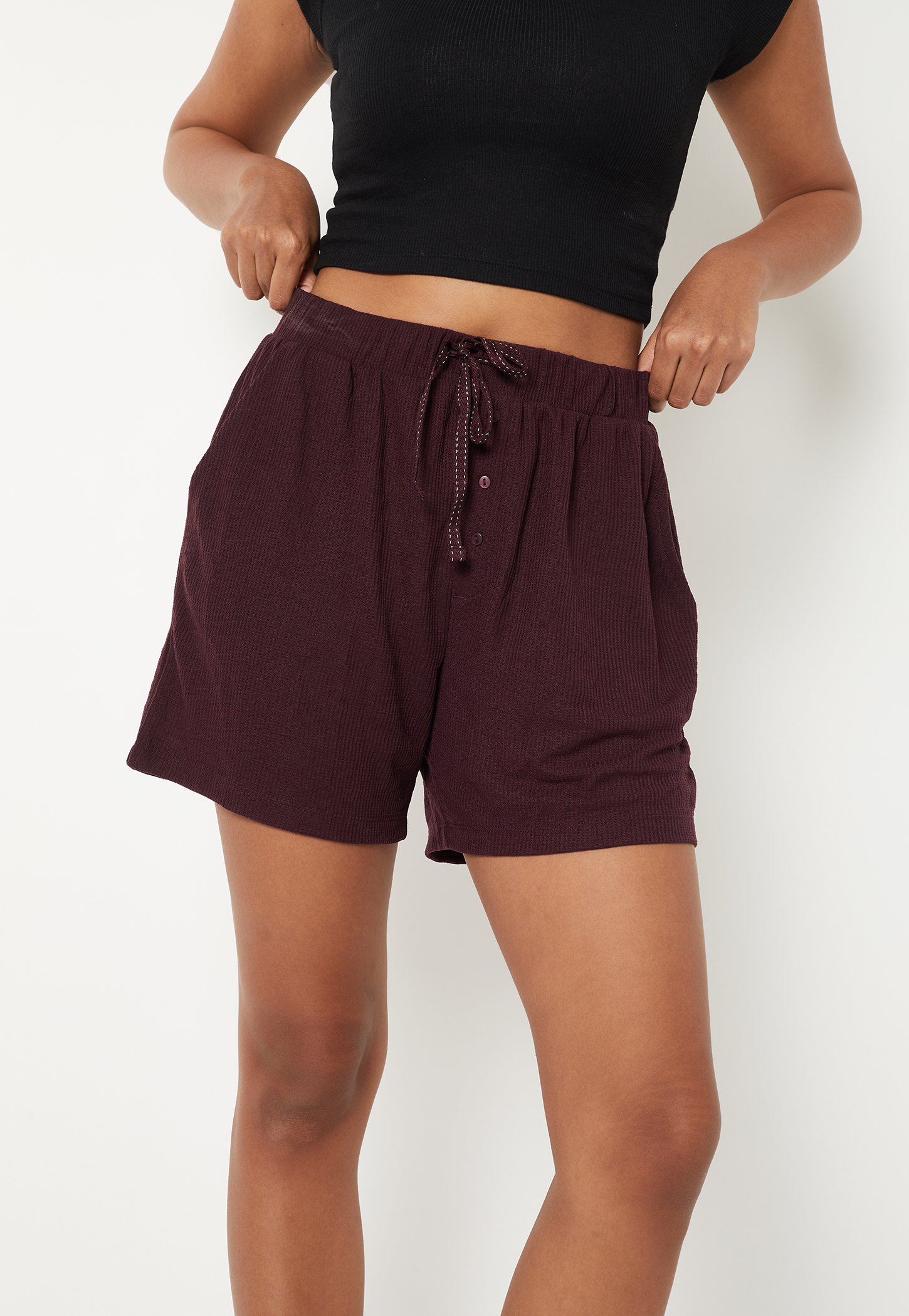 Women Textured Shorts-picture-38