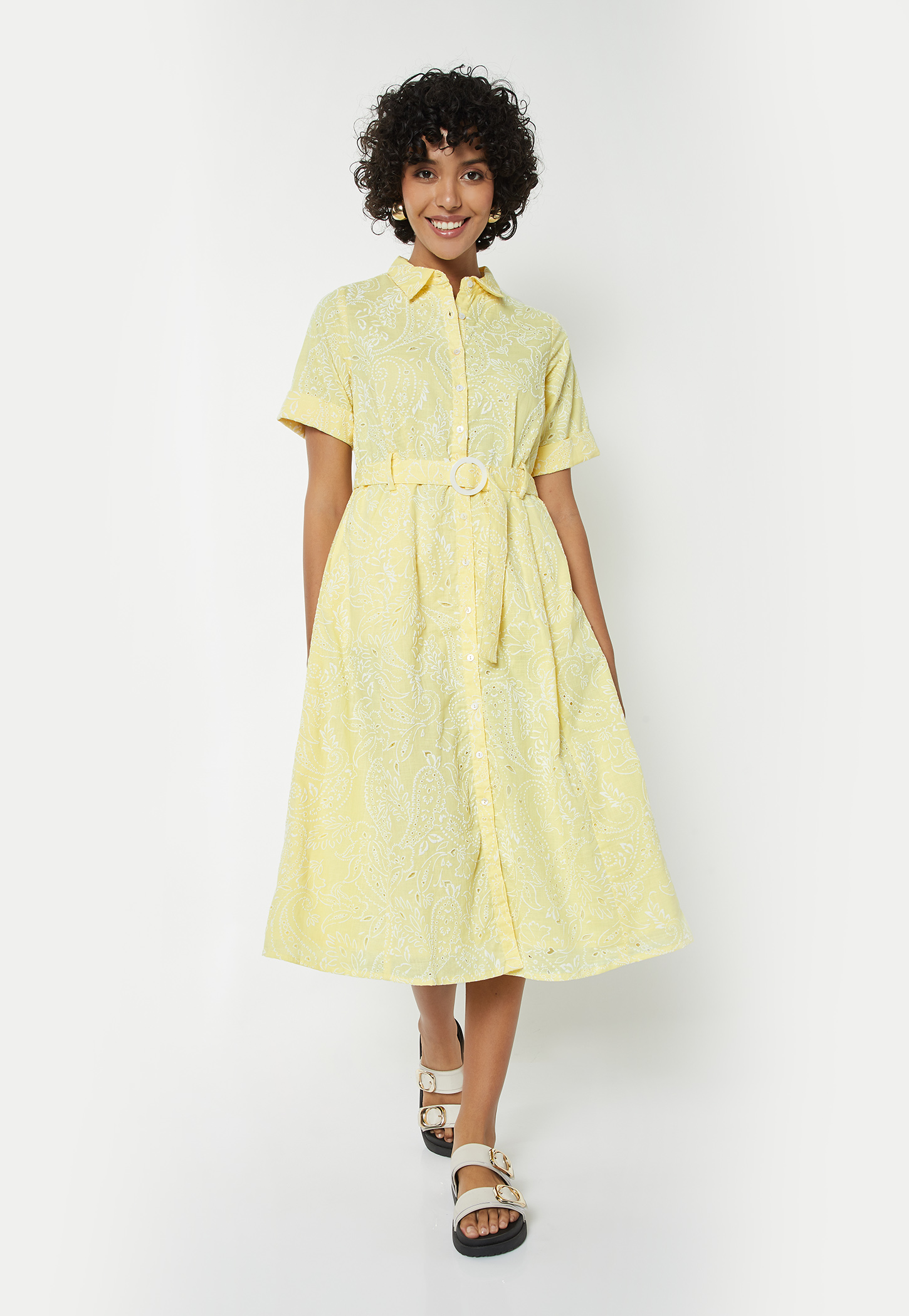 Women Printed Shirt Dress-image-23