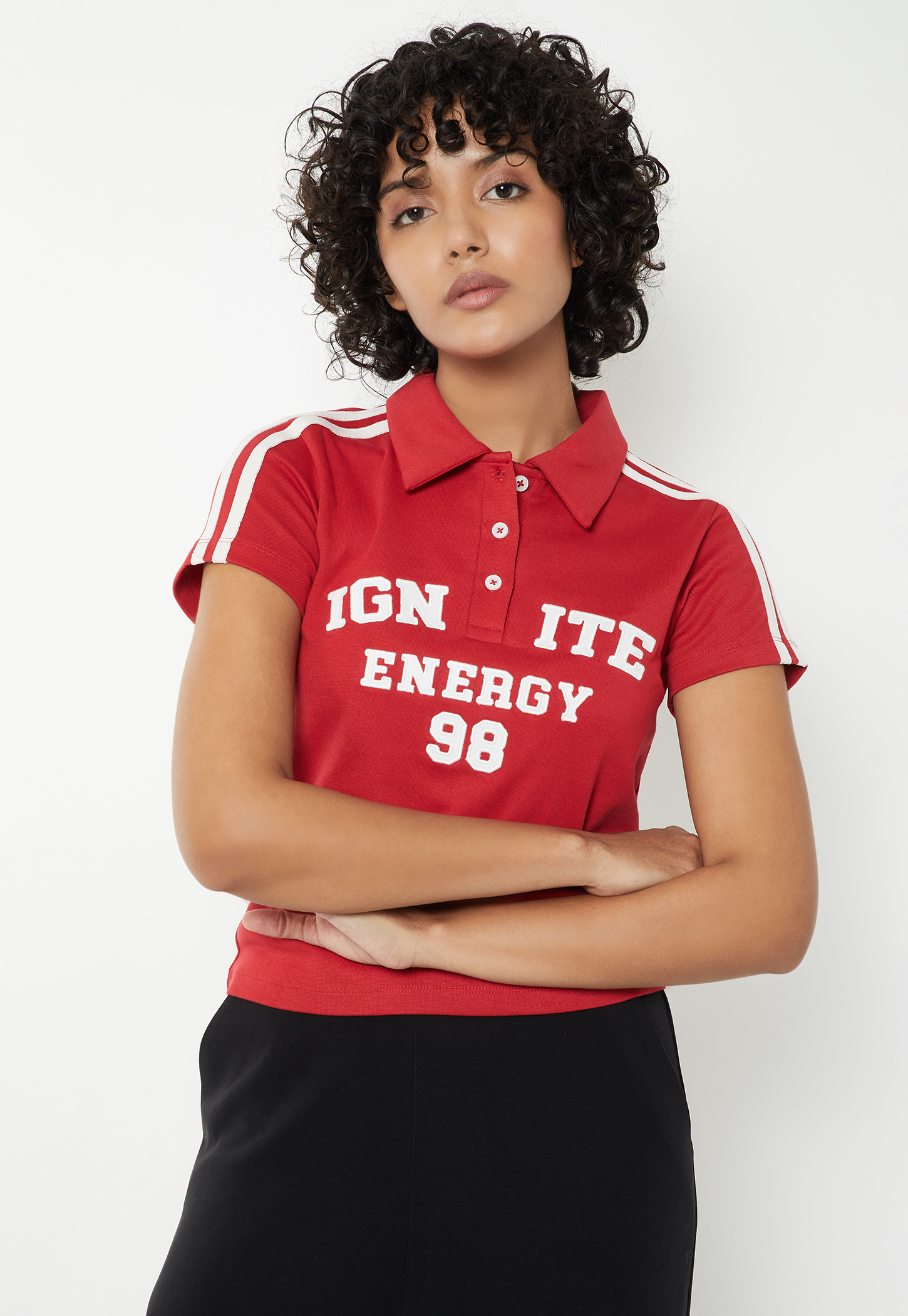 Women Sports Polo T-shirt-image-5