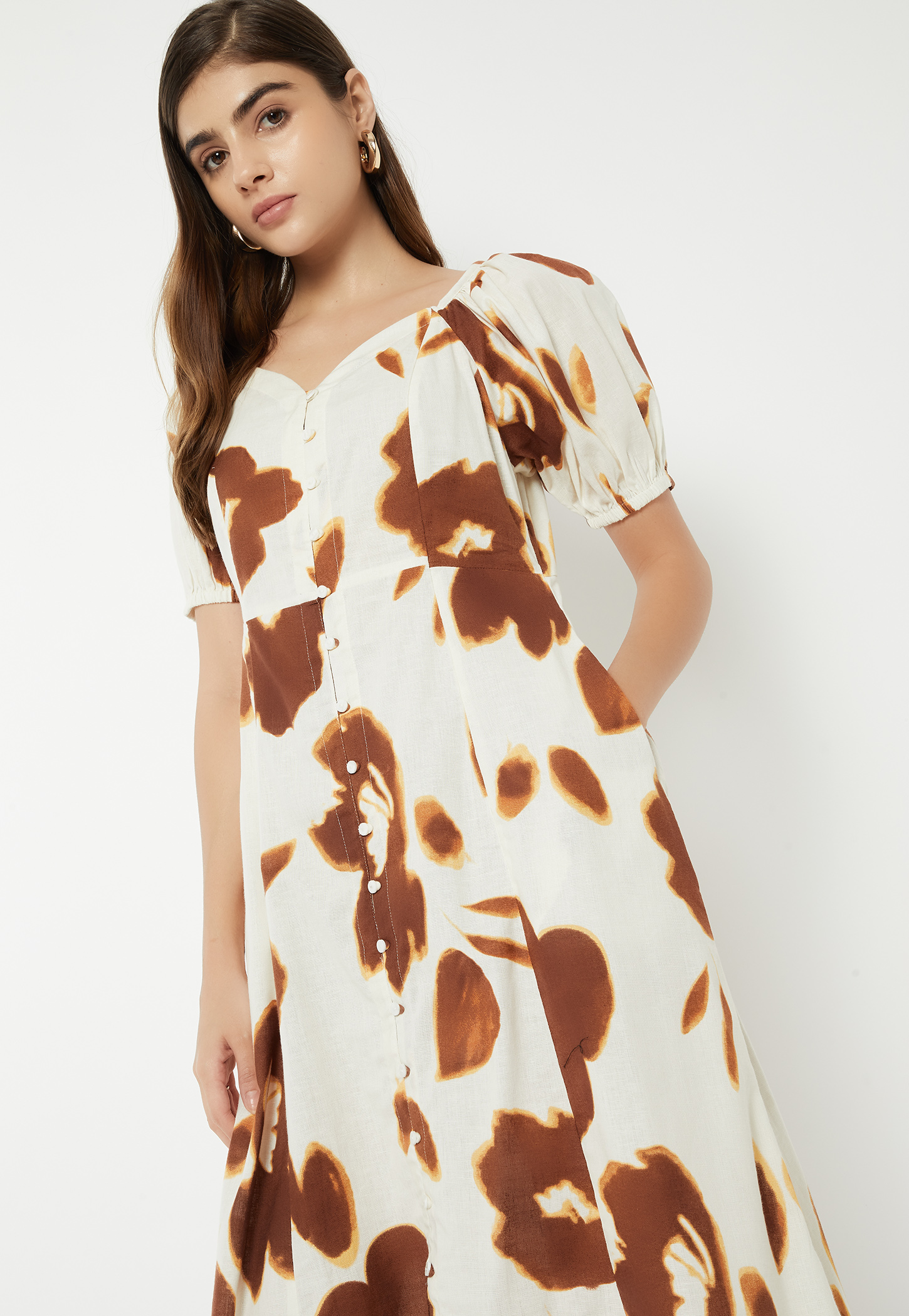 Women Printed A-line Dress-image-30