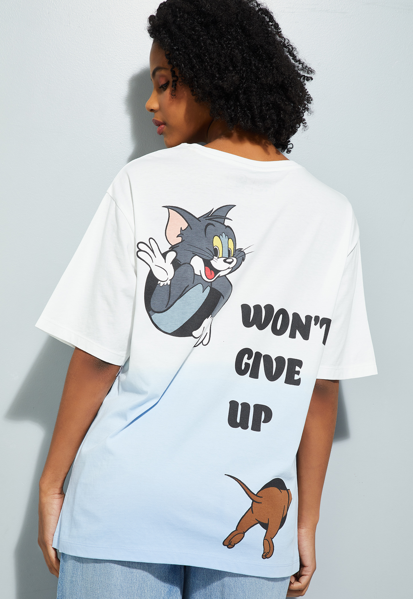 URB_N Women Tom & Jerry Print Oversized T-shirt-picture-56