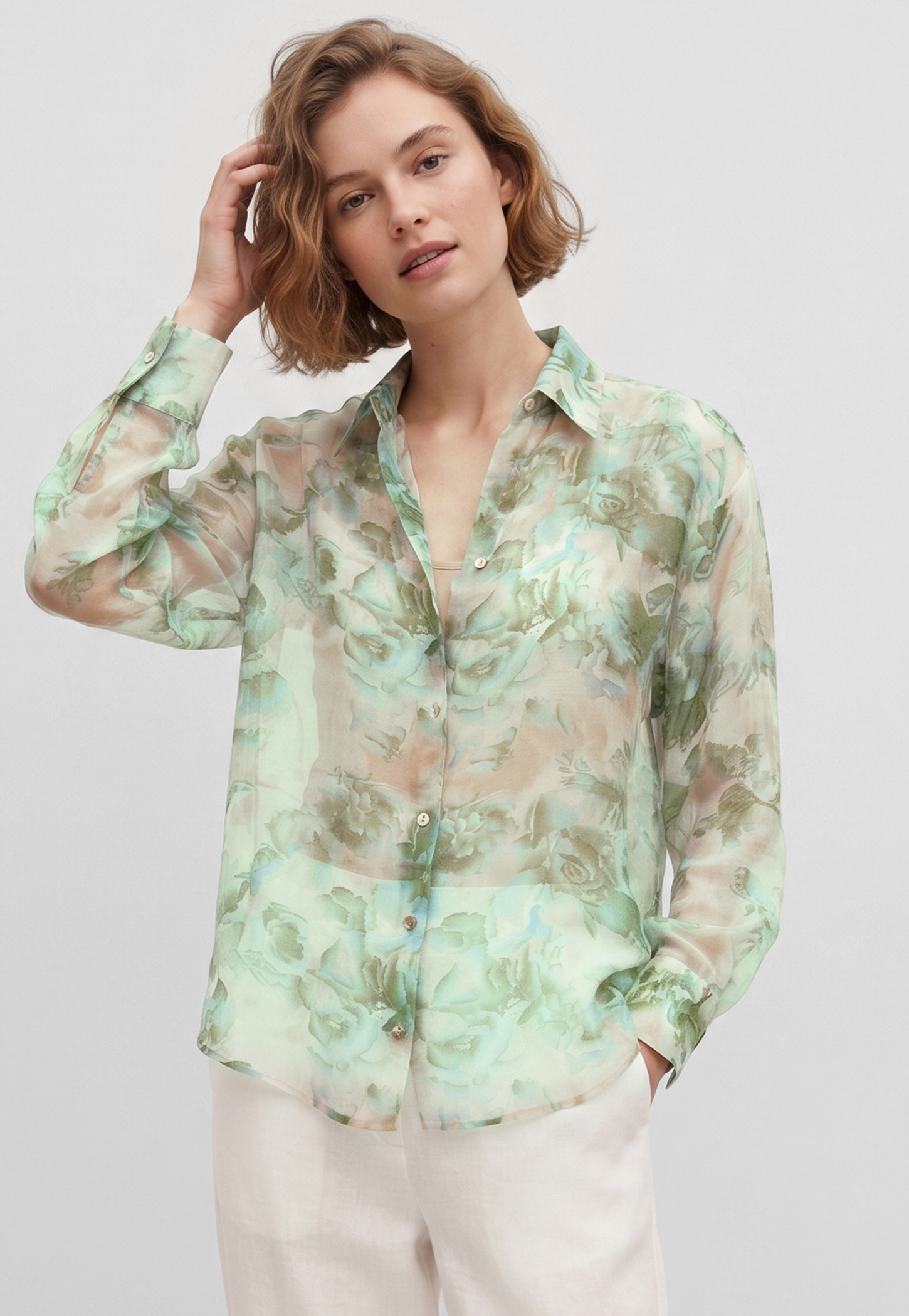 Women Floral Print Blouse-picture-39