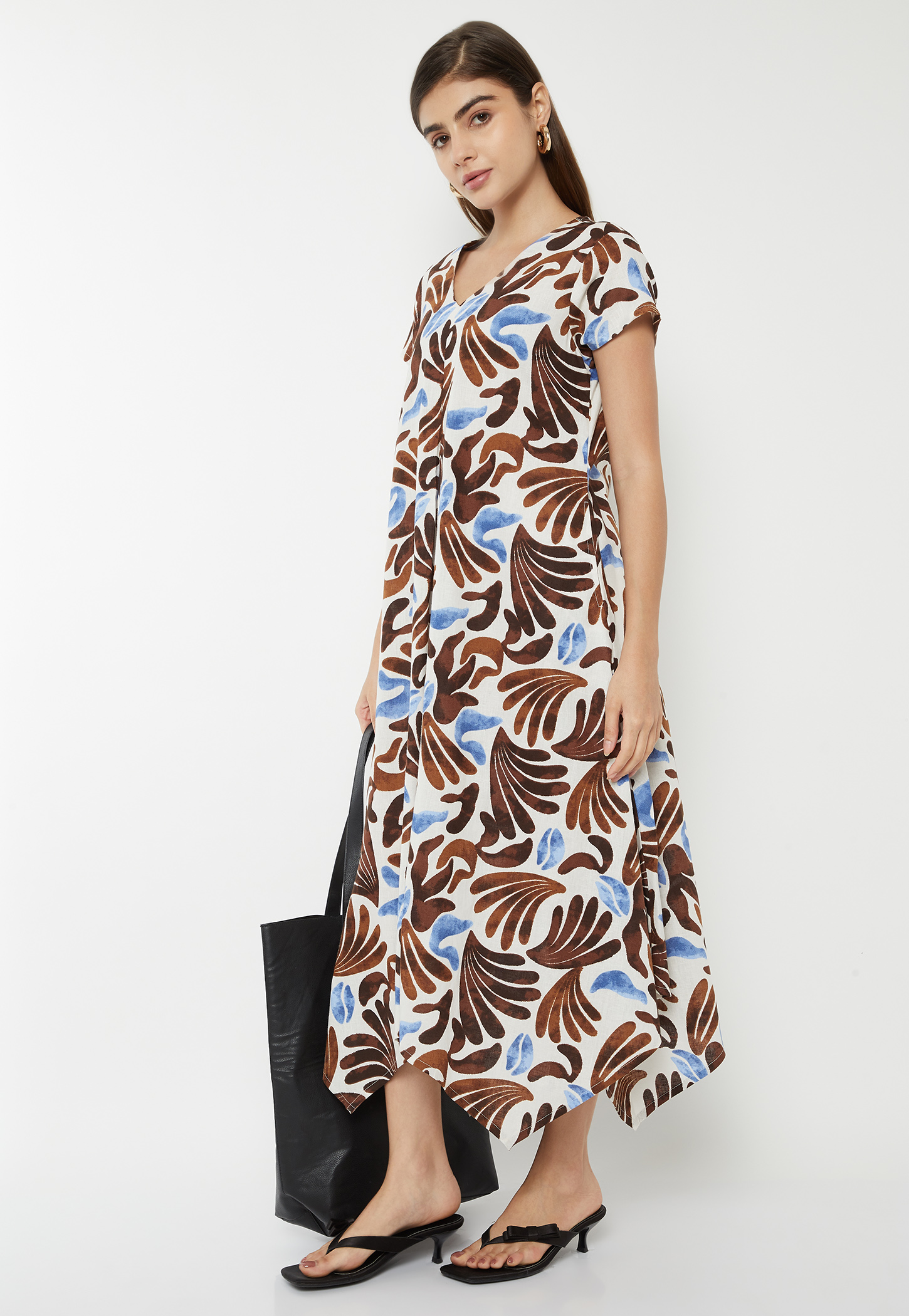 Women Printed Asymmetric Dress-picture-41