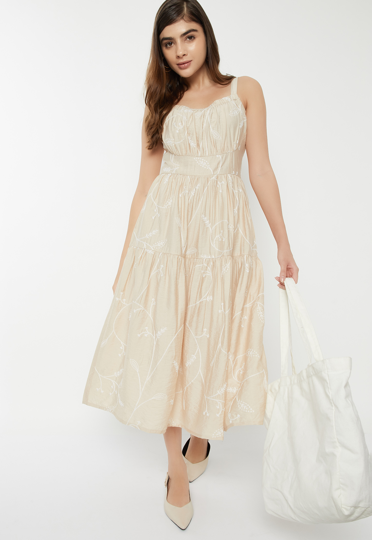 Women Embroidered Tiered Dress-picture-18