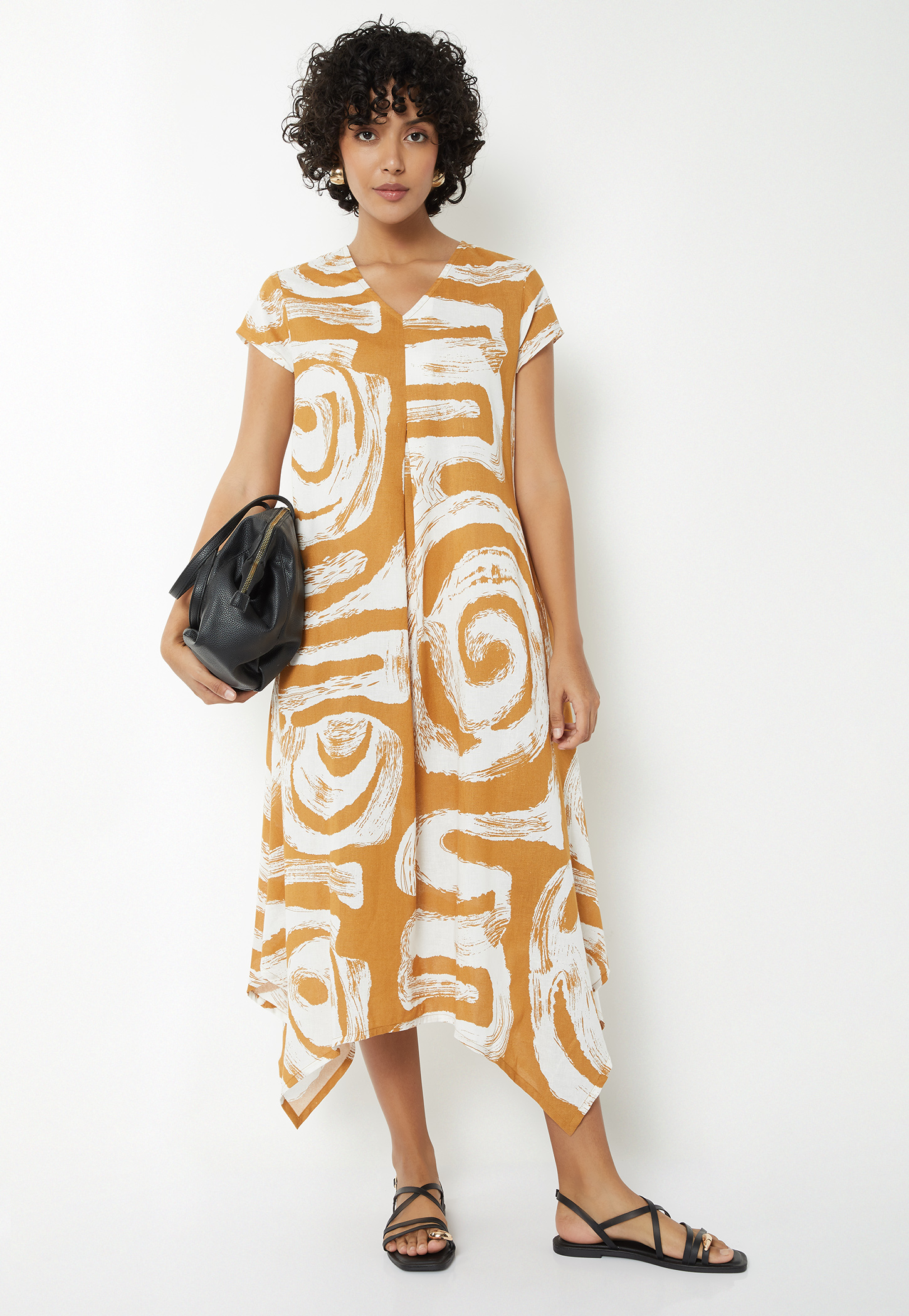 Women Printed Asymmetric Dress-picture-48