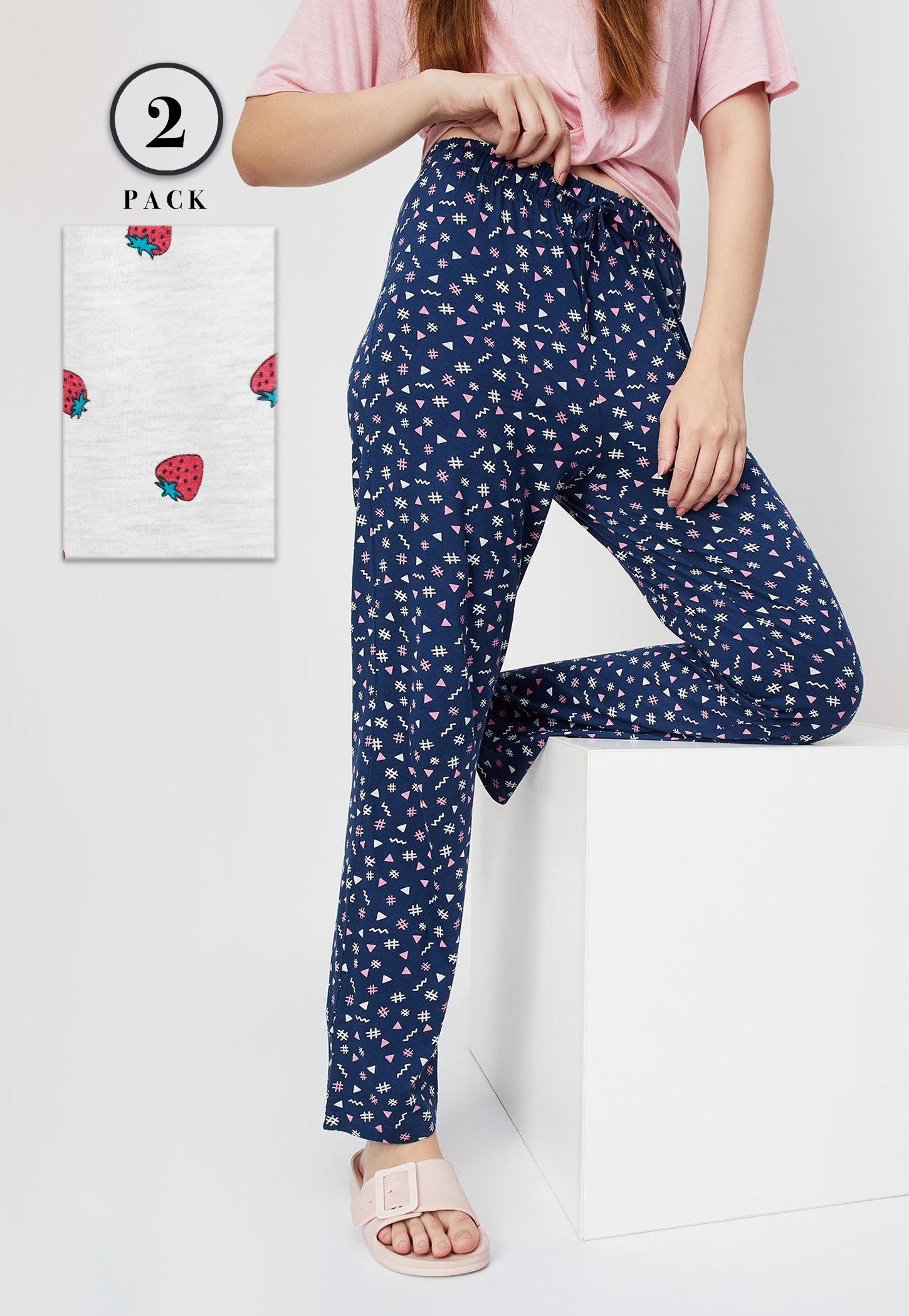 Women Printed Pyjamas - Pack of 2-picture-35