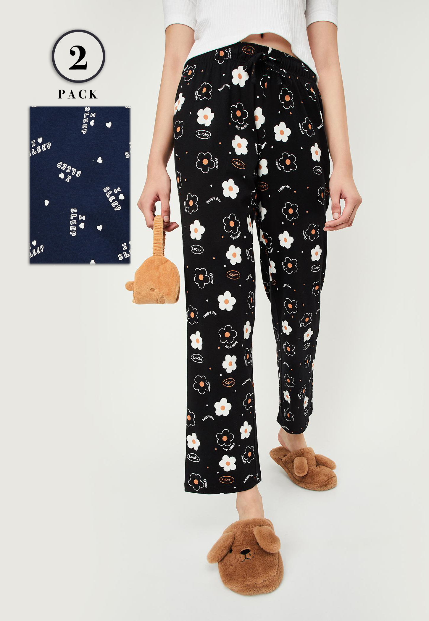 Women Printed Pyjamas - Pack of 2-picture-12